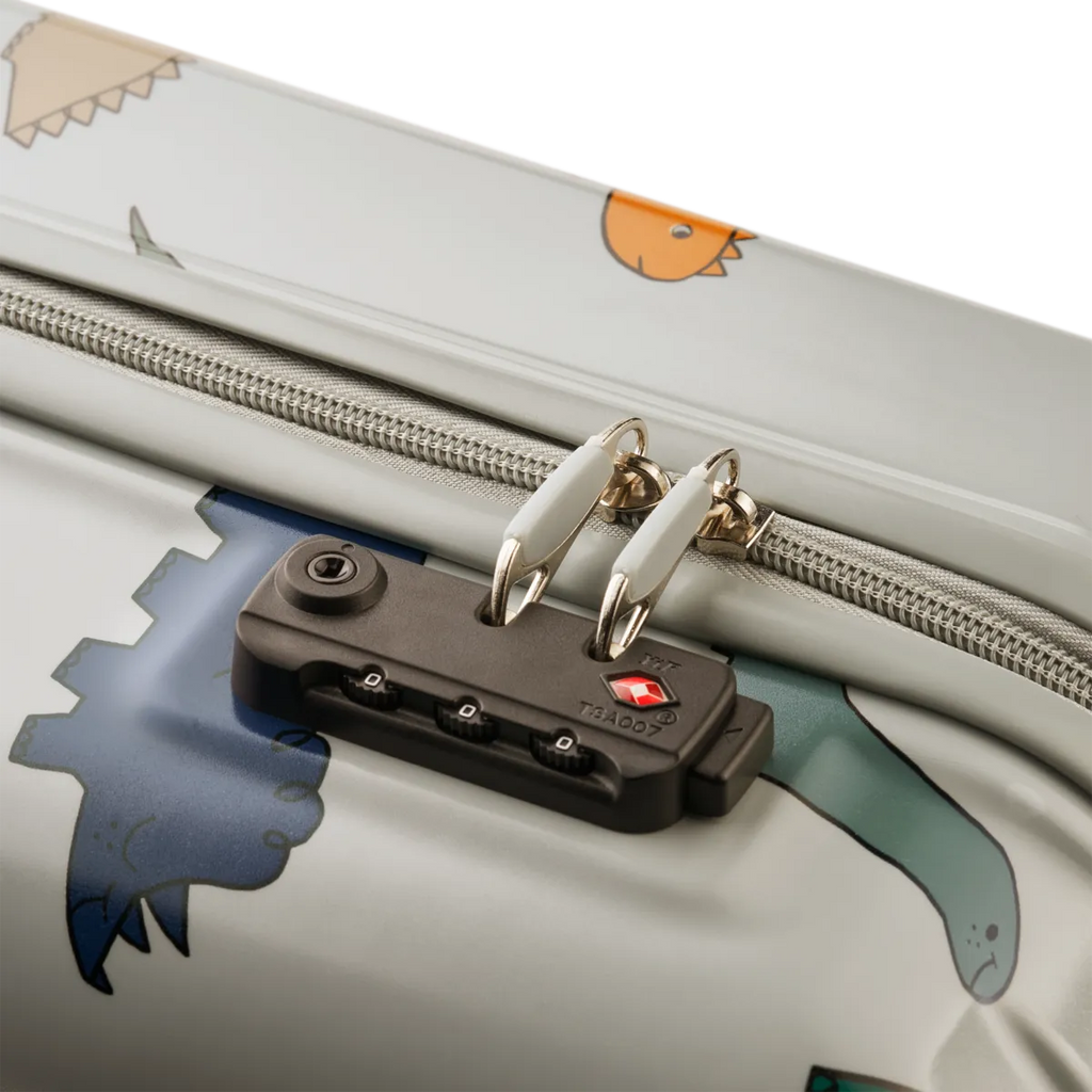 Liewood Hollie Hardcase Suitcase Koffer | Dinosaurs / Mist