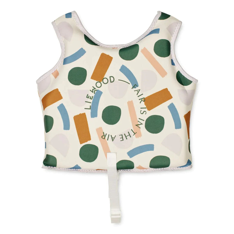 Liewood Dove Swimming Vest Float Vest | Paint Stroke /Sandy