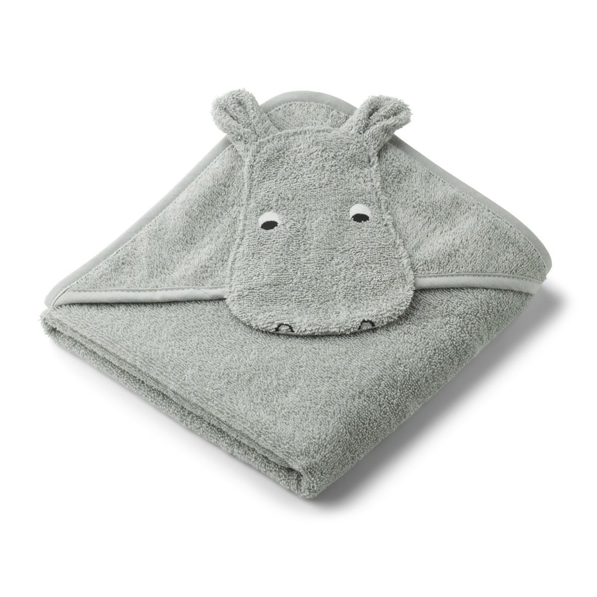 Liewood Albert Sheep Hooded Towel Bathcape | Hippo Dove Blue