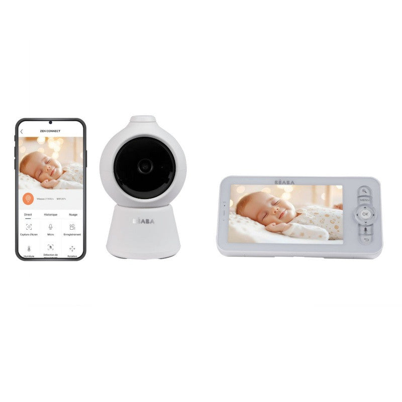 Béaba Baby Monitor Video Zen Smart AI | White