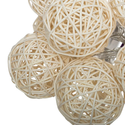 Atmosphera String Lights 10 Pieces | Rattan