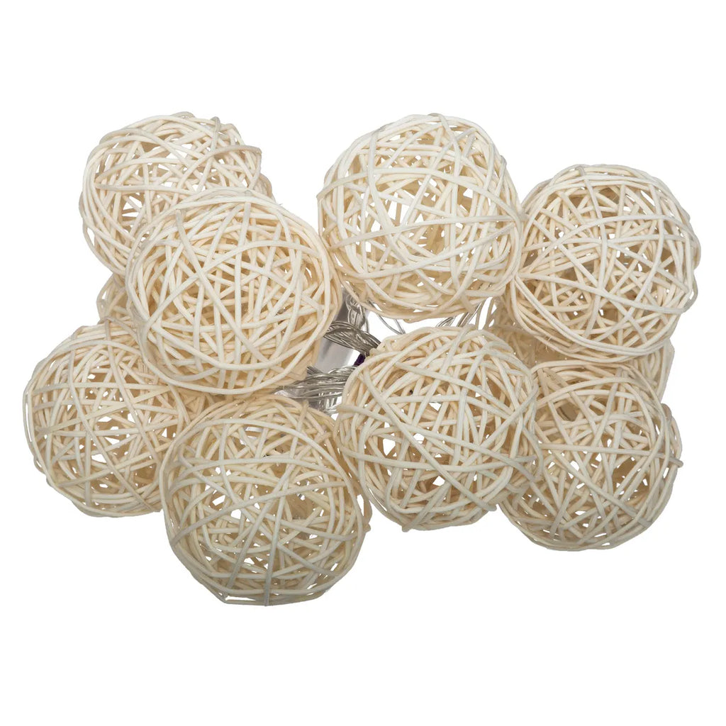 Atmosphera String Lights 10 Pieces | Rattan