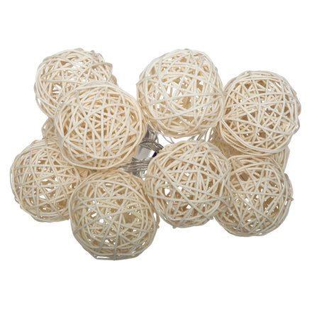 Atmosphera String Lights 10 Pieces | Rattan