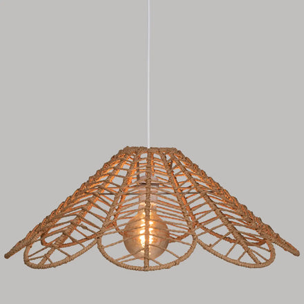 Atmosphera folk beige pendant lampshade 58 cm