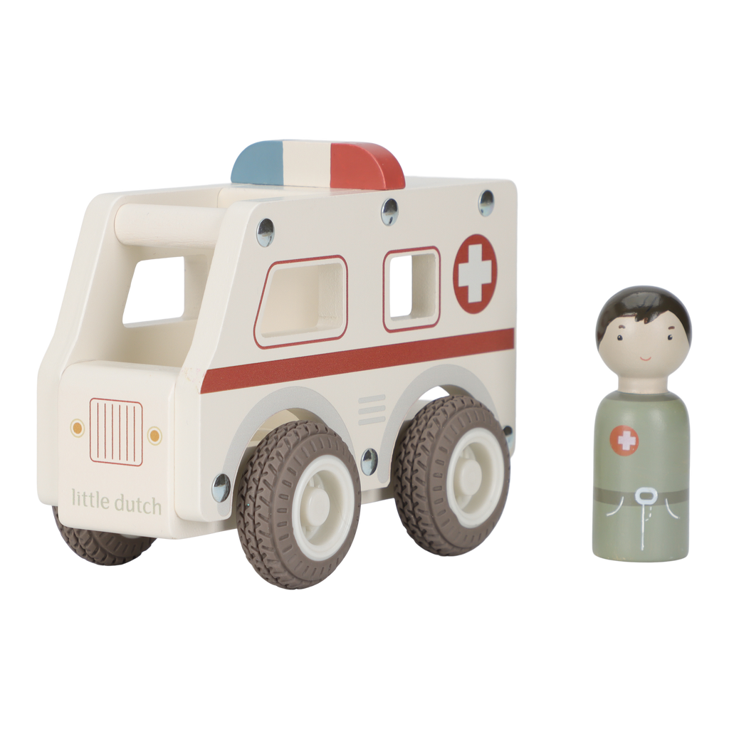 Little Dutch Wooden Ambulance