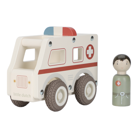 Little Dutch Wooden Ambulance