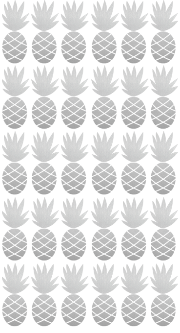 Pöm Le Bonhomme set 30 muurstickers Ananas zilver - DE GELE FLAMINGO - Kids concept store