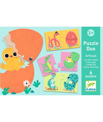 Djeco Puzzle Duo | Article Funny Eggs