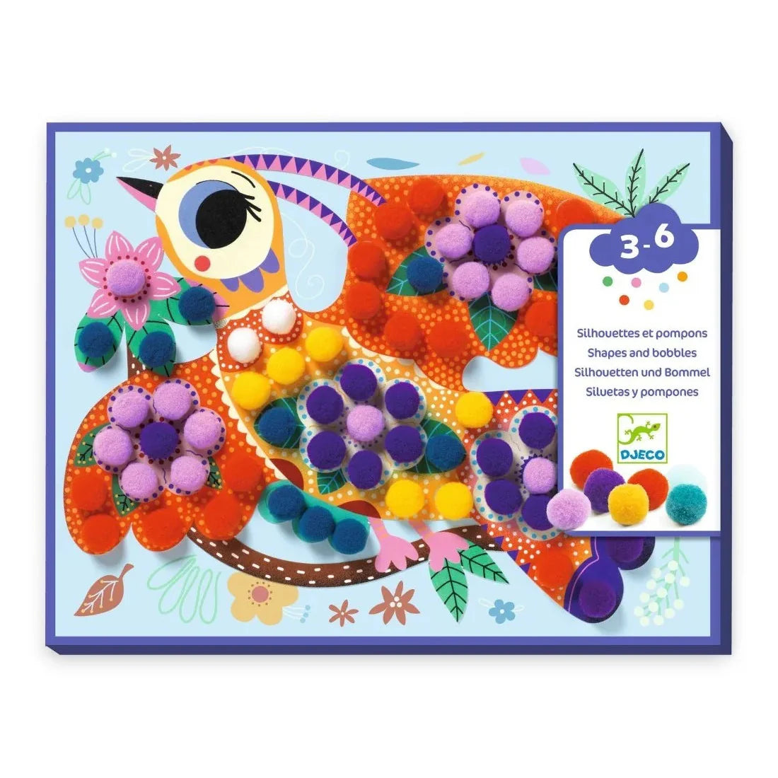 Djeco Craft Set | Bird Silhouette & Pom Poms