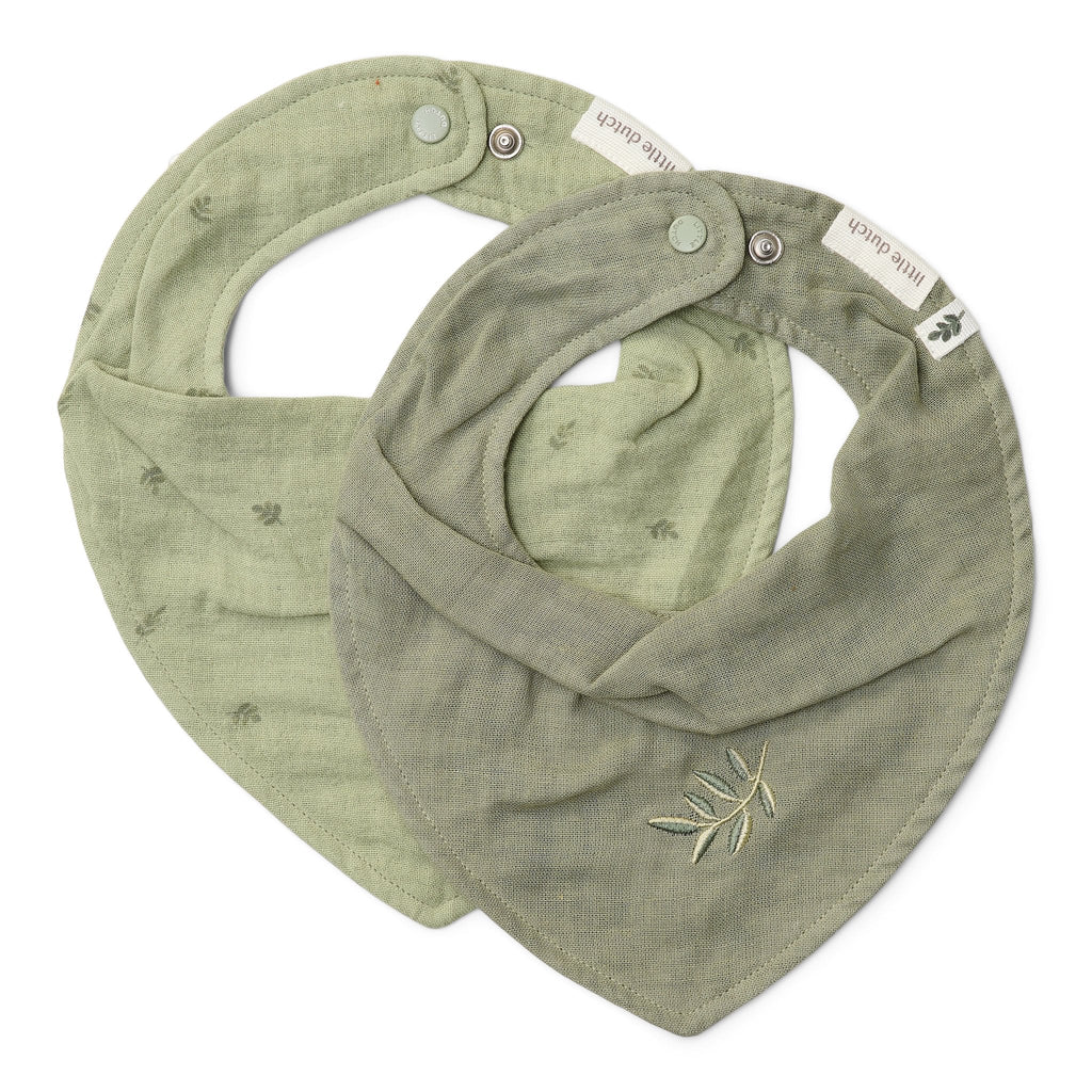 Little Dutch Bandana Bib Set Of 2 | Pure Sage