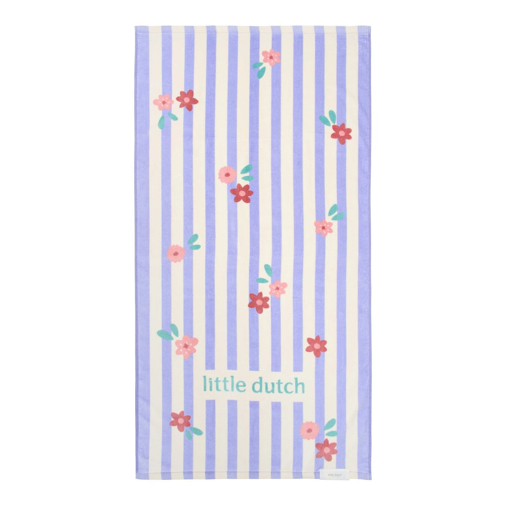 Little Dutch Beach Towel 60x120 | Dreamy Purple Stripe