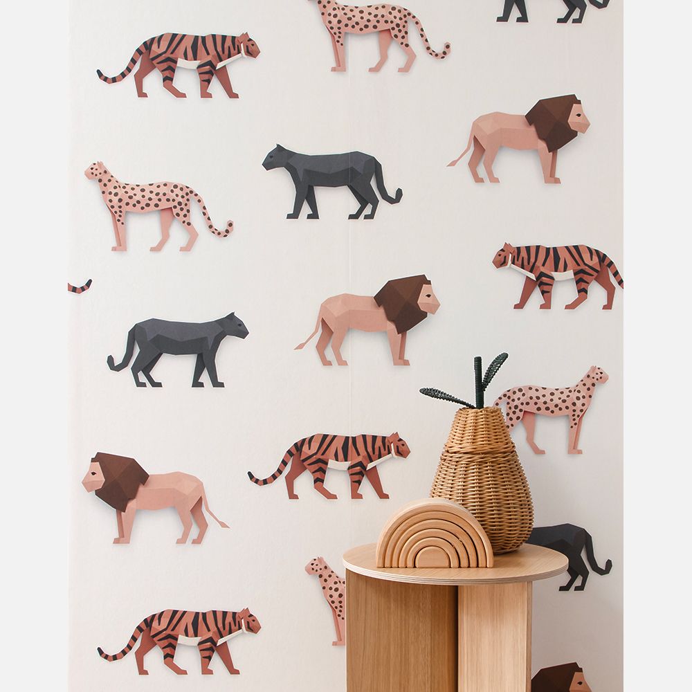 Studio Ditte Wallpaper | Big Cats Cream