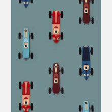 Studio Ditte Wallpaper | Race Cars Blue