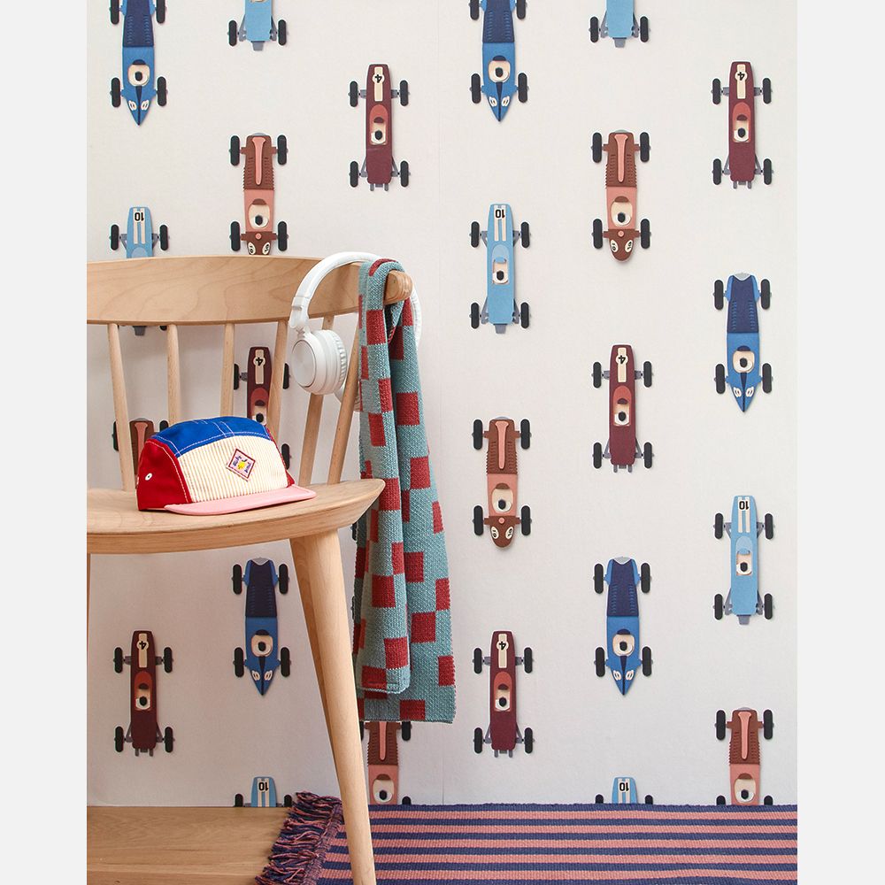 Studio Ditte Wallpaper | Race Cars Cream