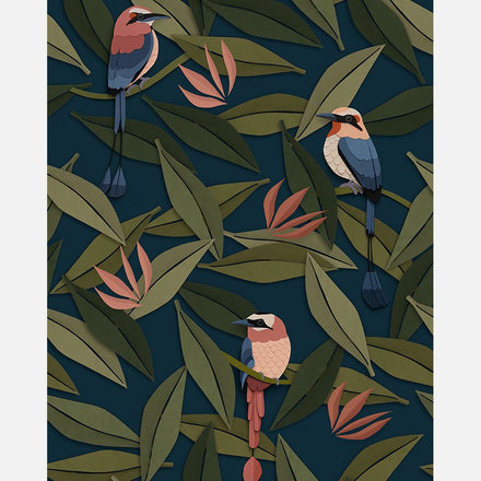 Studio Ditte Wallpaper | Birds Blue