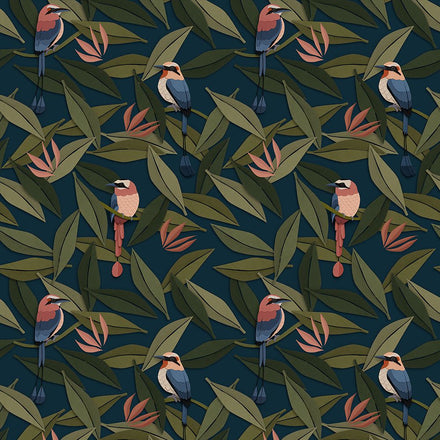 Studio Ditte Wallpaper | Birds Blue