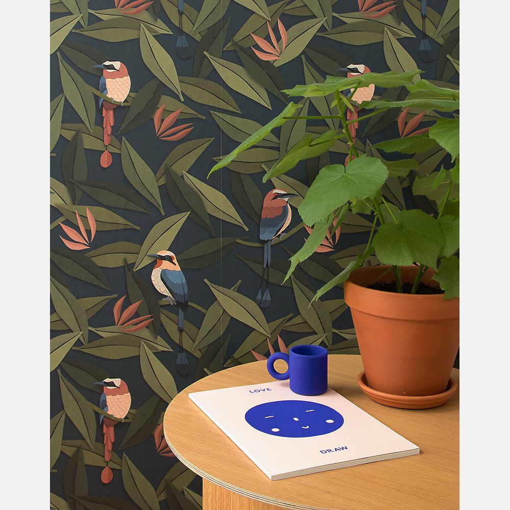 Studio Ditte Wallpaper | Birds Blue