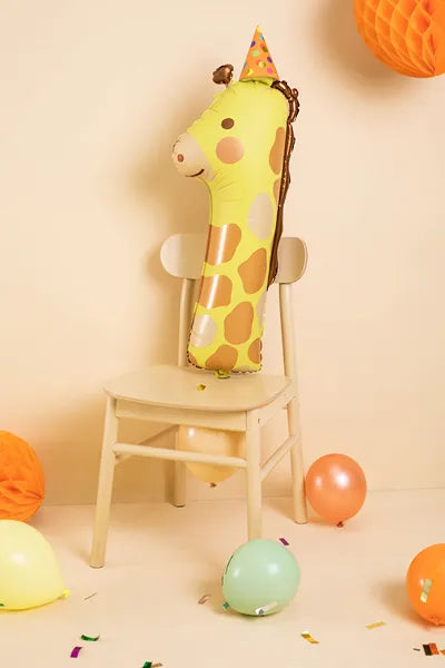 Party Deco Foil Balloon | Number 1 Giraffe