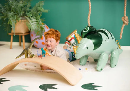 Party Deco Foil Balloon | Triceratops Green