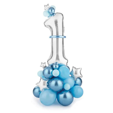 Party Deco Foil Balloon | Bouquet Number 1 Blue