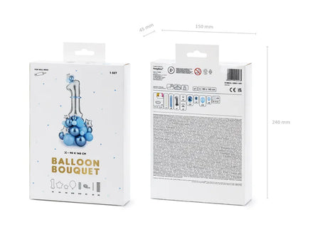 Party Deco Foil Balloon | Bouquet Number 1 Blue