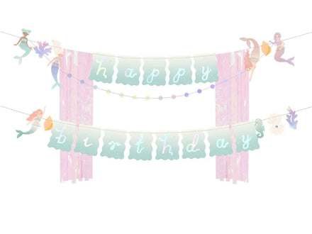 Party Deco Banner Happy Birthday | Mermaids
