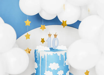 Party Deco Birthday Candle Number "1" | Light Blue