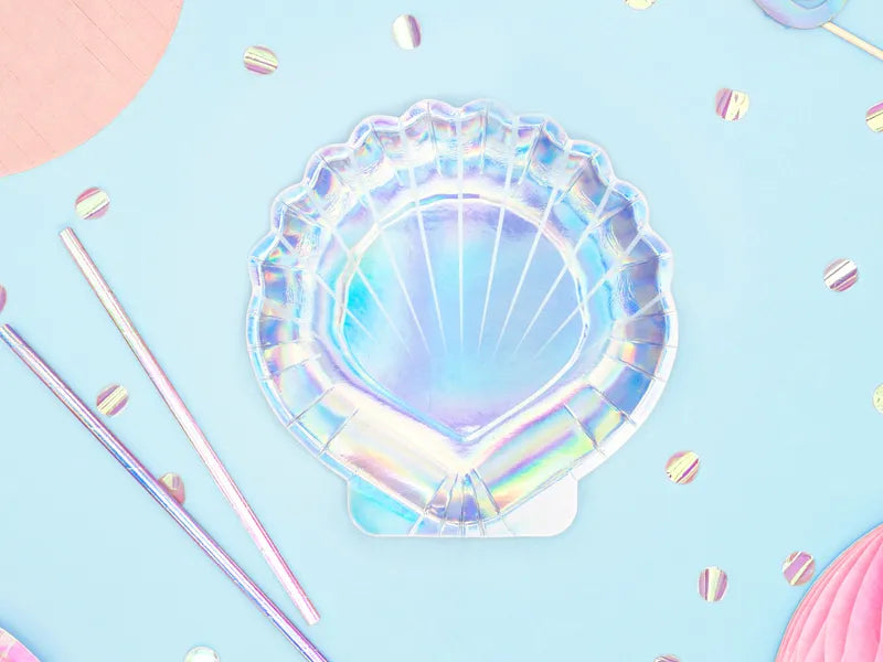 Party Deco Paper Plates 6PCS | Seashell 18.5cm