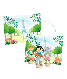 Djeco Collage Set Reusable Stickers | Bonjour Paris