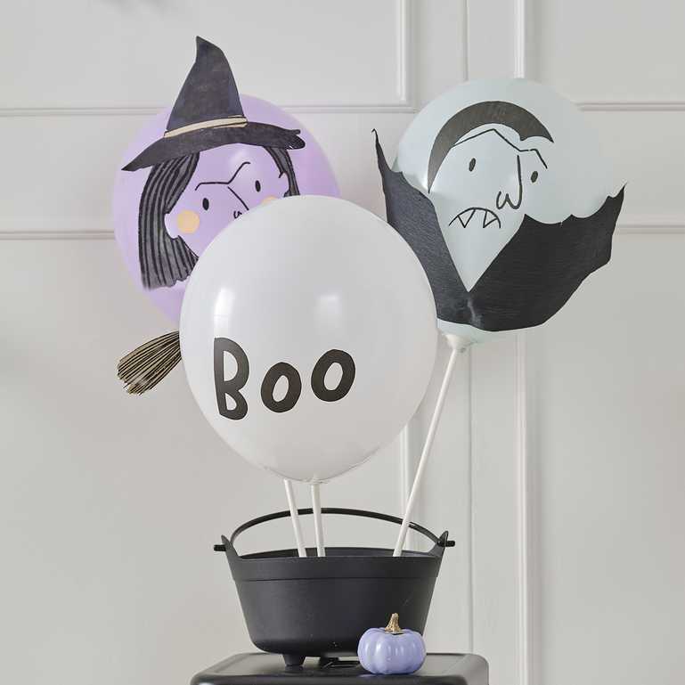 Ginger ray balloons set 5 | Vampire & Witch Halloween