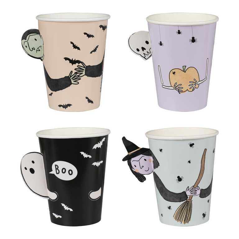 Ginger ray set 8 cardboard cups | Character Halloween