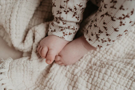 Yumi Baby Pants | Brown Leafs