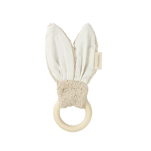 Nobodinoz Bunny Teether Ring 7cm | Almond