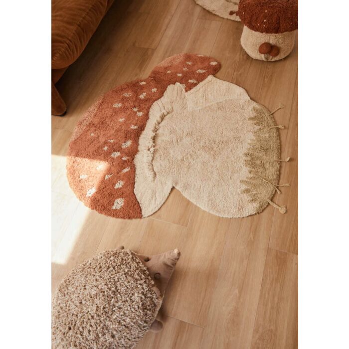 Lorena Canals Machine Washable Carpet Rug 120x120cm | Boletus