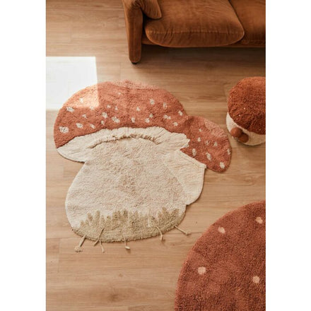 Lorena Canals Machine Washable Carpet Rug 120x120cm | Boletus