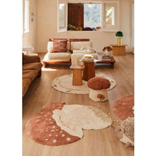 Lorena Canals Machine Washable Carpet Rug 120x120cm | Boletus