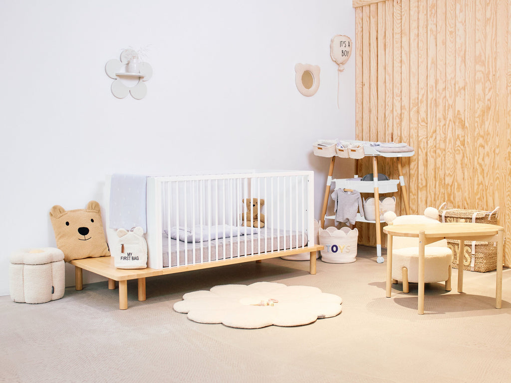 Childhome Set of 3 Hanging Baskets | Teddy Ecru