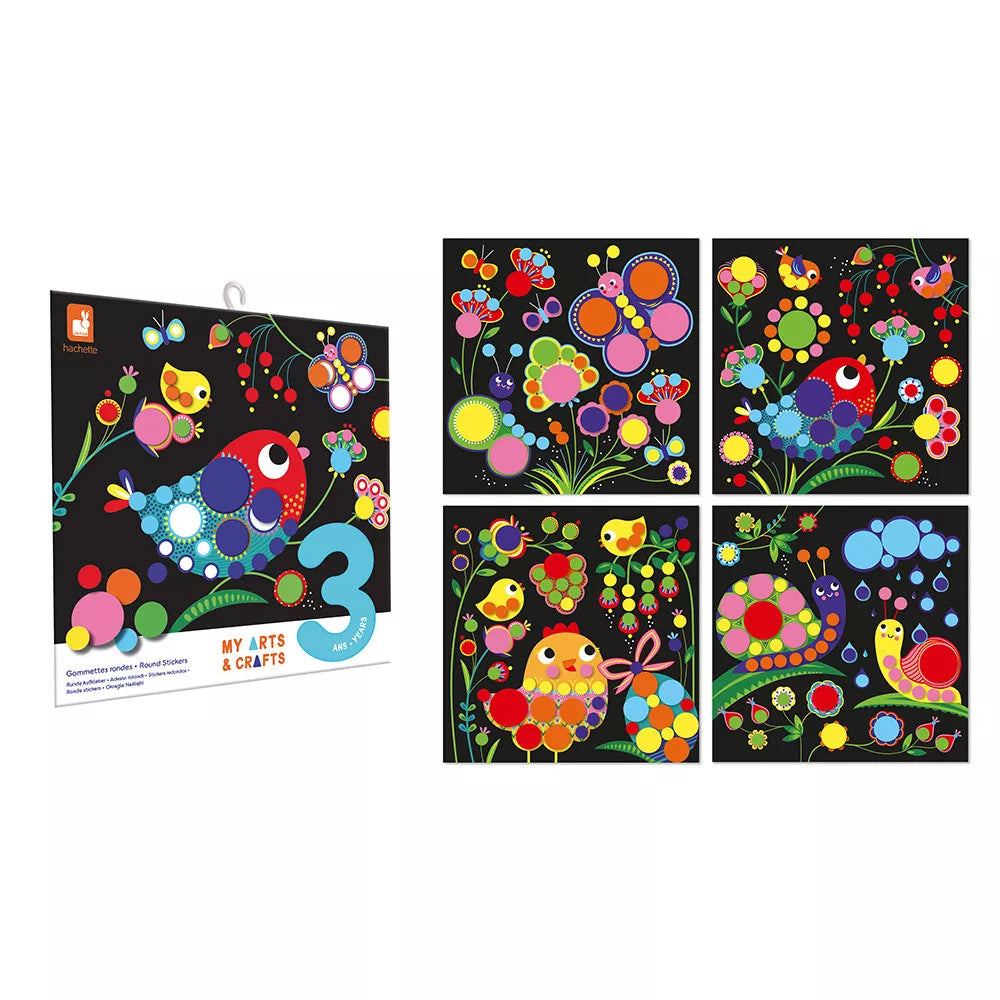 Janod Crea Set Sticker set | Round Stickers