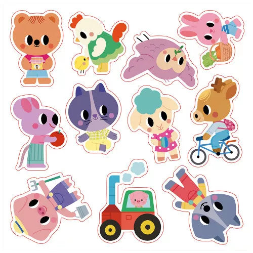 Janod 2Y | Reusable Sticker Set