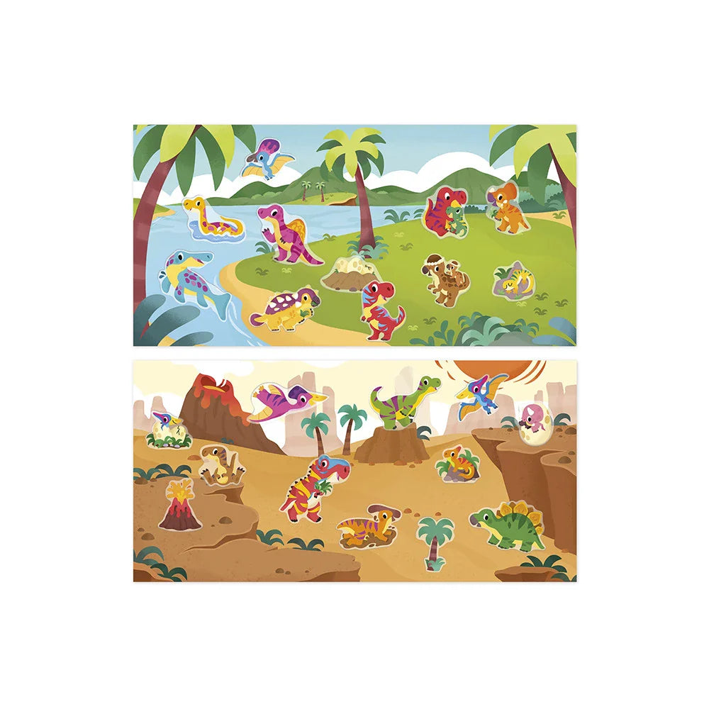 Janod 2Y Reusable Sticker Set | Dinosaurs