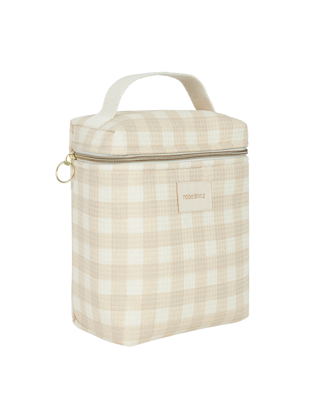 Nobodinoz Concerto Thermal lunch bag | Ivory Checks