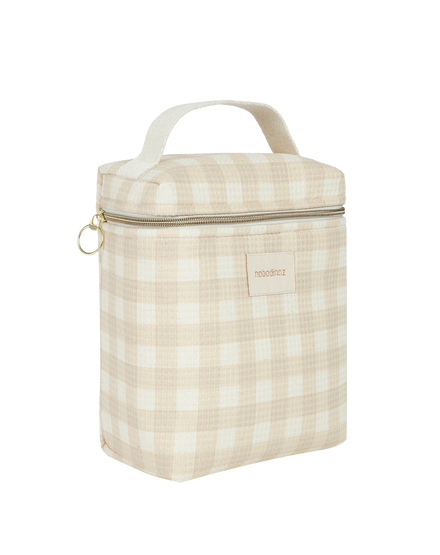 Nobodinoz Concerto Thermal lunch bag | Ivory Checks