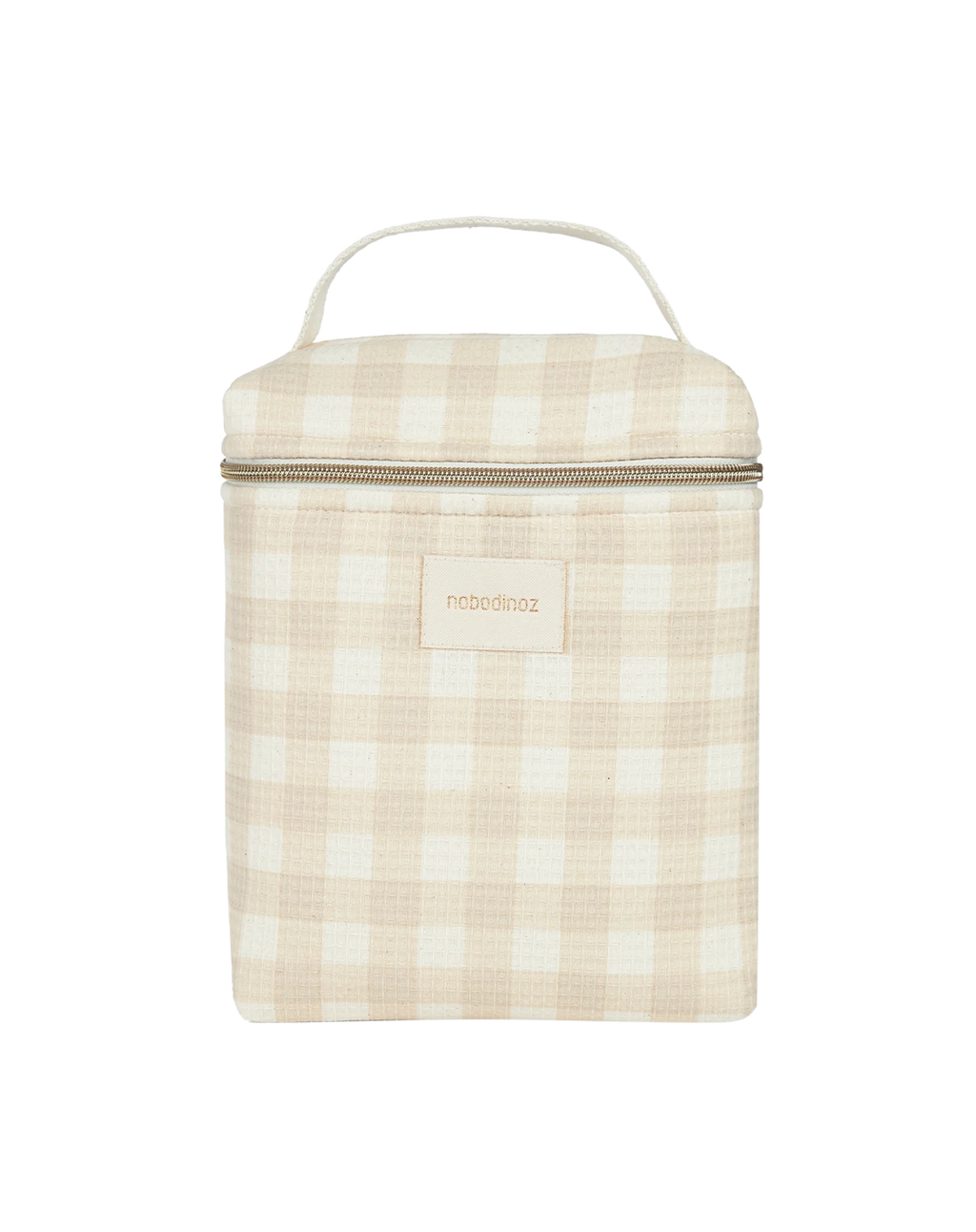 Nobodinoz Concerto Thermal lunch bag | Ivory Checks