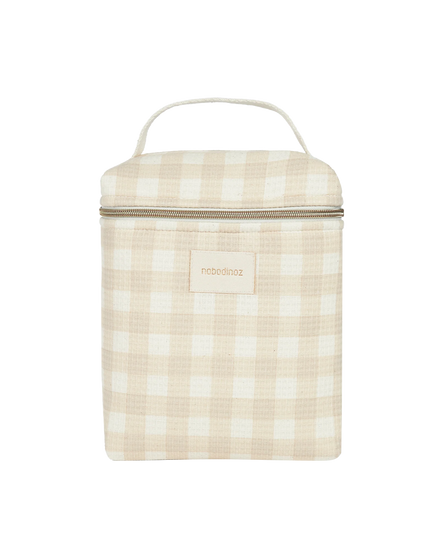 Nobodinoz Concerto Thermal lunch bag | Ivory Checks