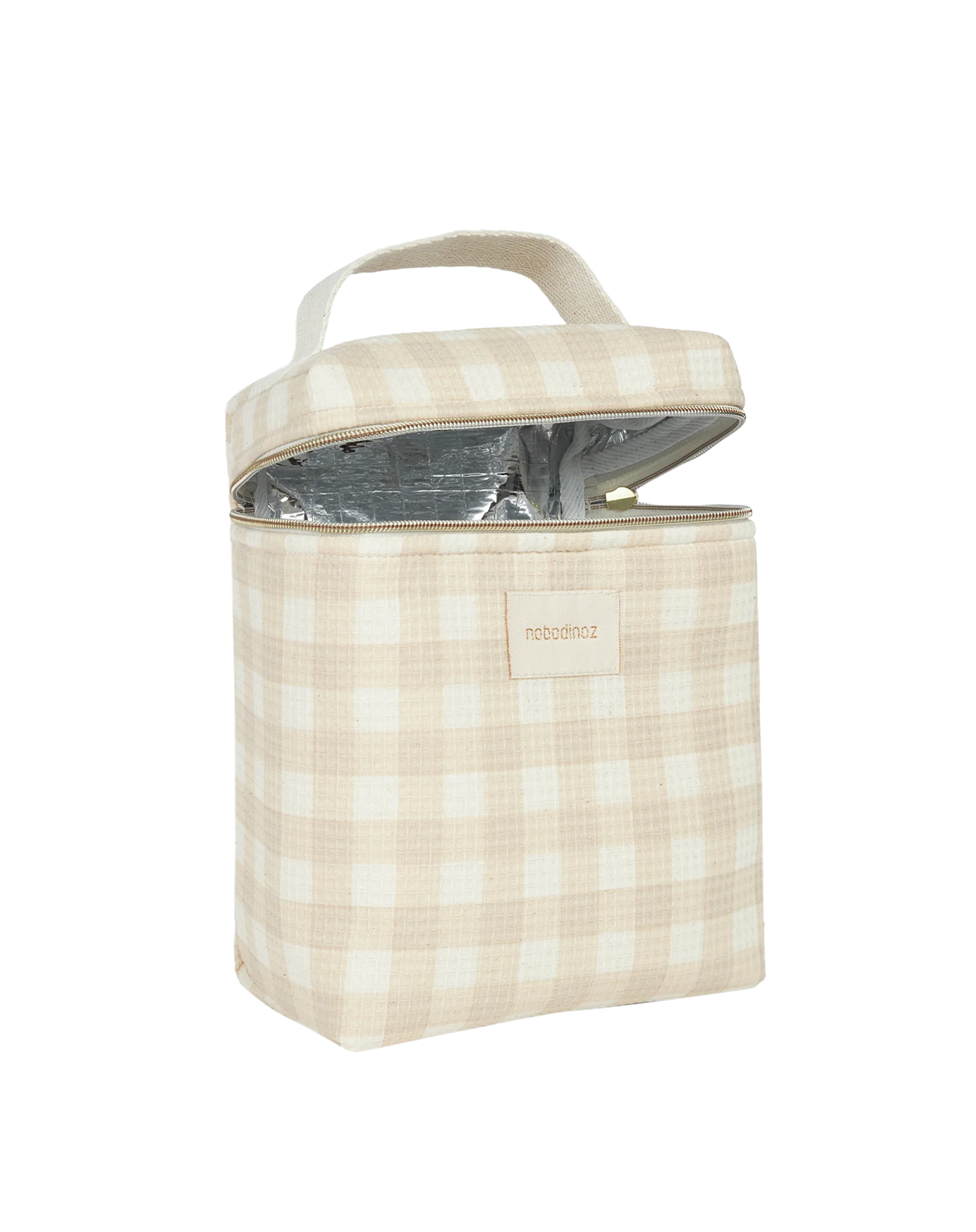 Nobodinoz Concerto Thermal lunch bag | Ivory Checks