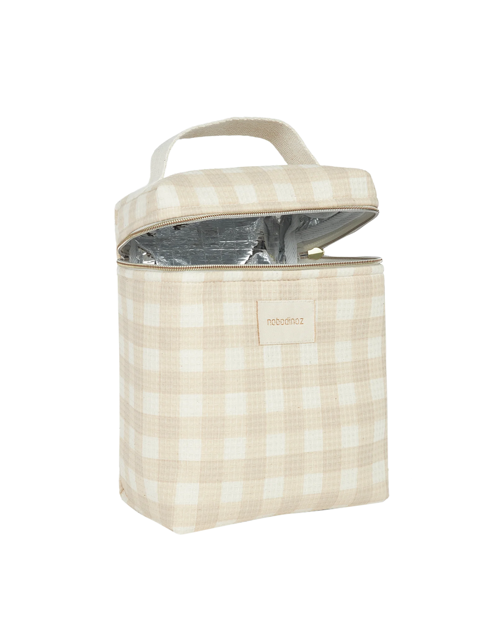 Nobodinoz Concerto Thermal lunch bag | Ivory Checks