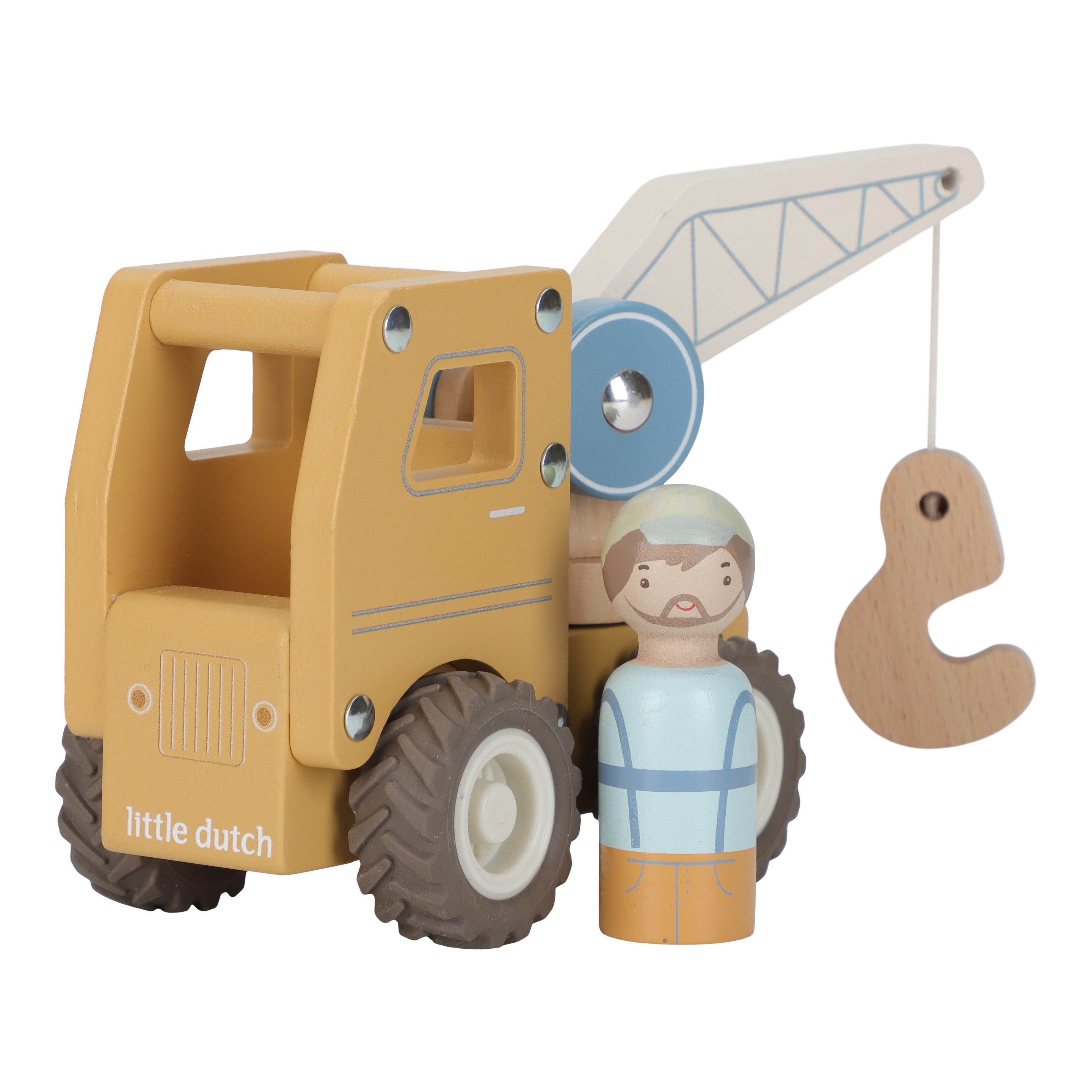 Little Dutch Wooden Crane Truck