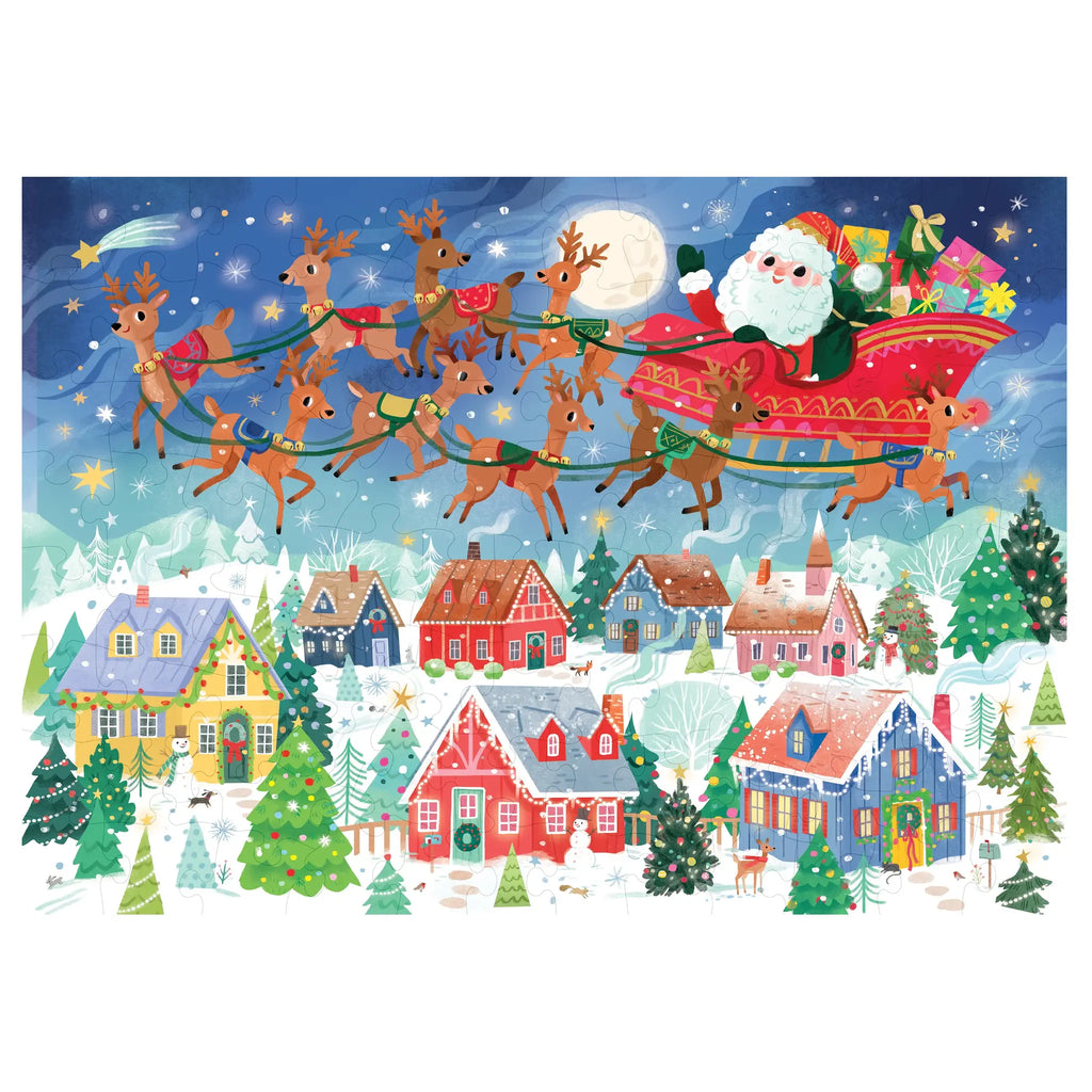 Crocodile Creek Puzzle 100PCS | Santa's Visit