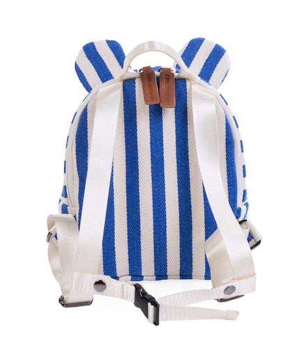 Childhome Backpack Kids My First Bag | Stripes Electric Blue /Light Blue