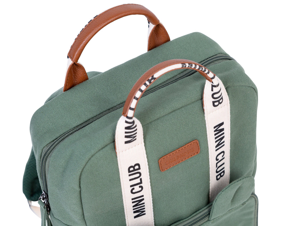 Childhome Backpack Kids Mini Club | Signature Canvas Green